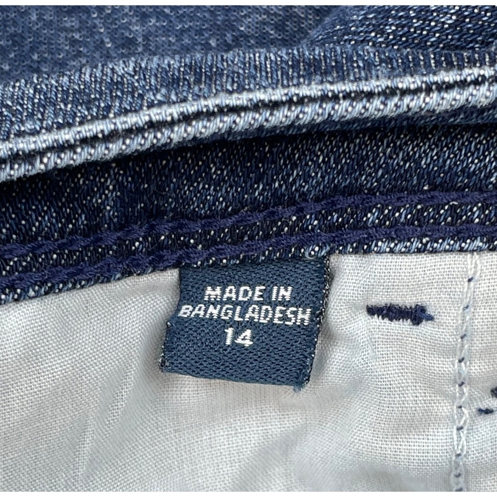 J Jill Denim Jeans Womens 14 Blue Cotton Blend Stretch Mid-Rise Slim Ankle - Picture 6 of 8